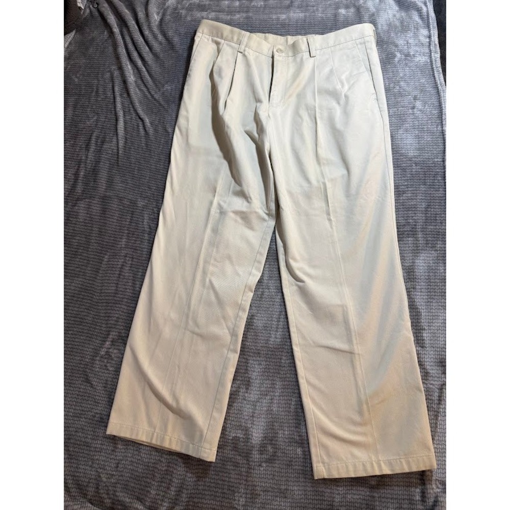 Vintage Dockers Individual Fit Mens‎ Pleated Pants Khaki Straight Trousers 38x30